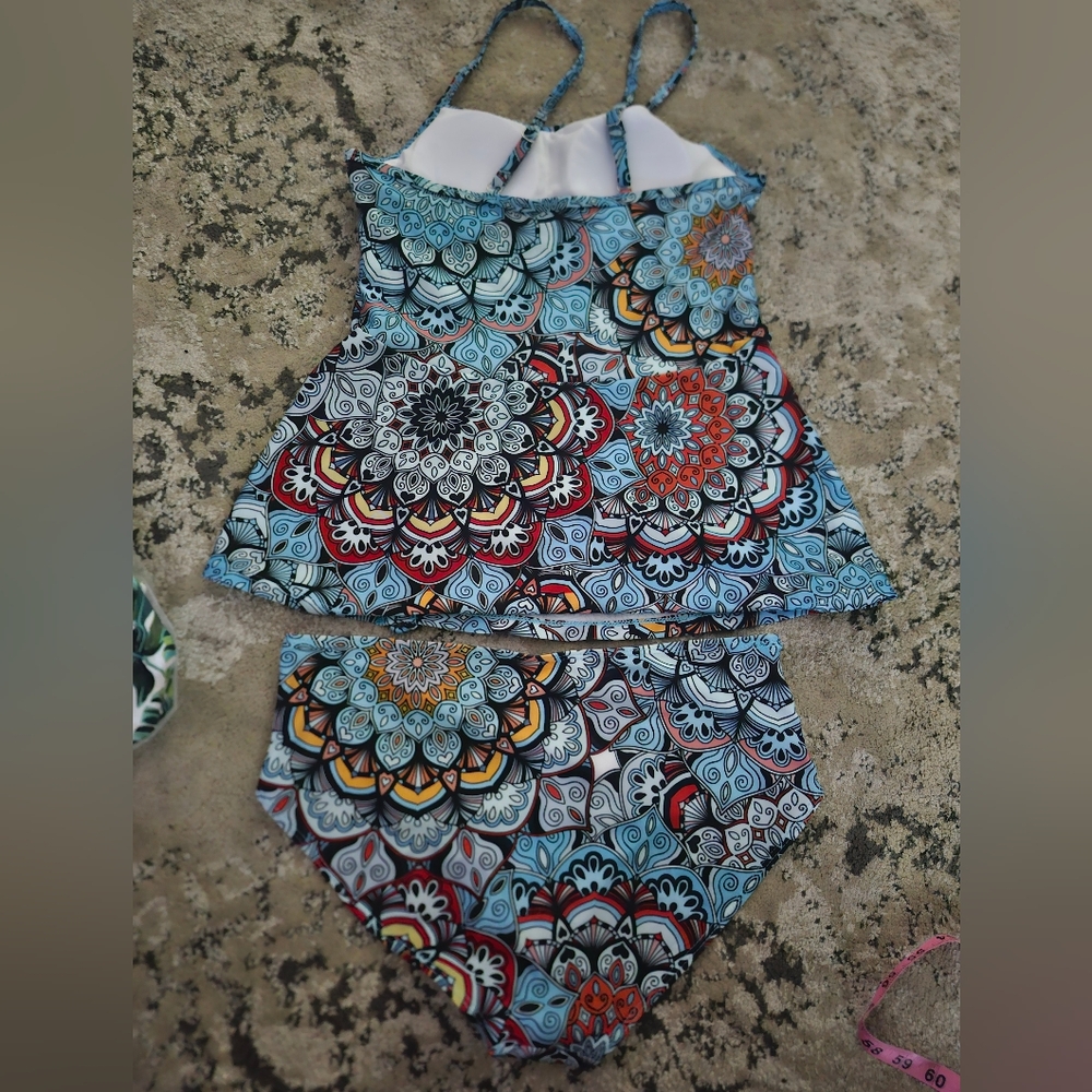 Buy 2~50% Off!!Paisley Womens Medium Tankini - Picture 5 of 6